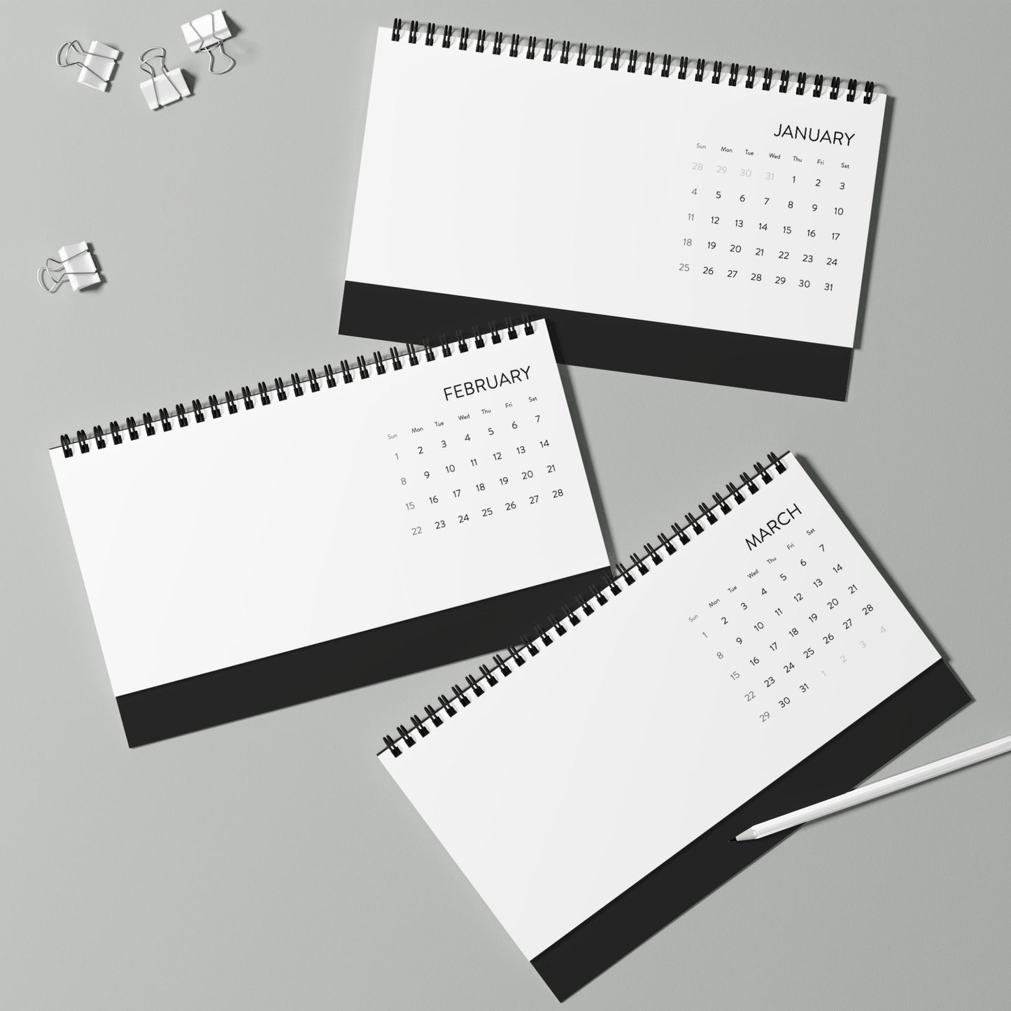 Desktop Calendar (2026 grid)