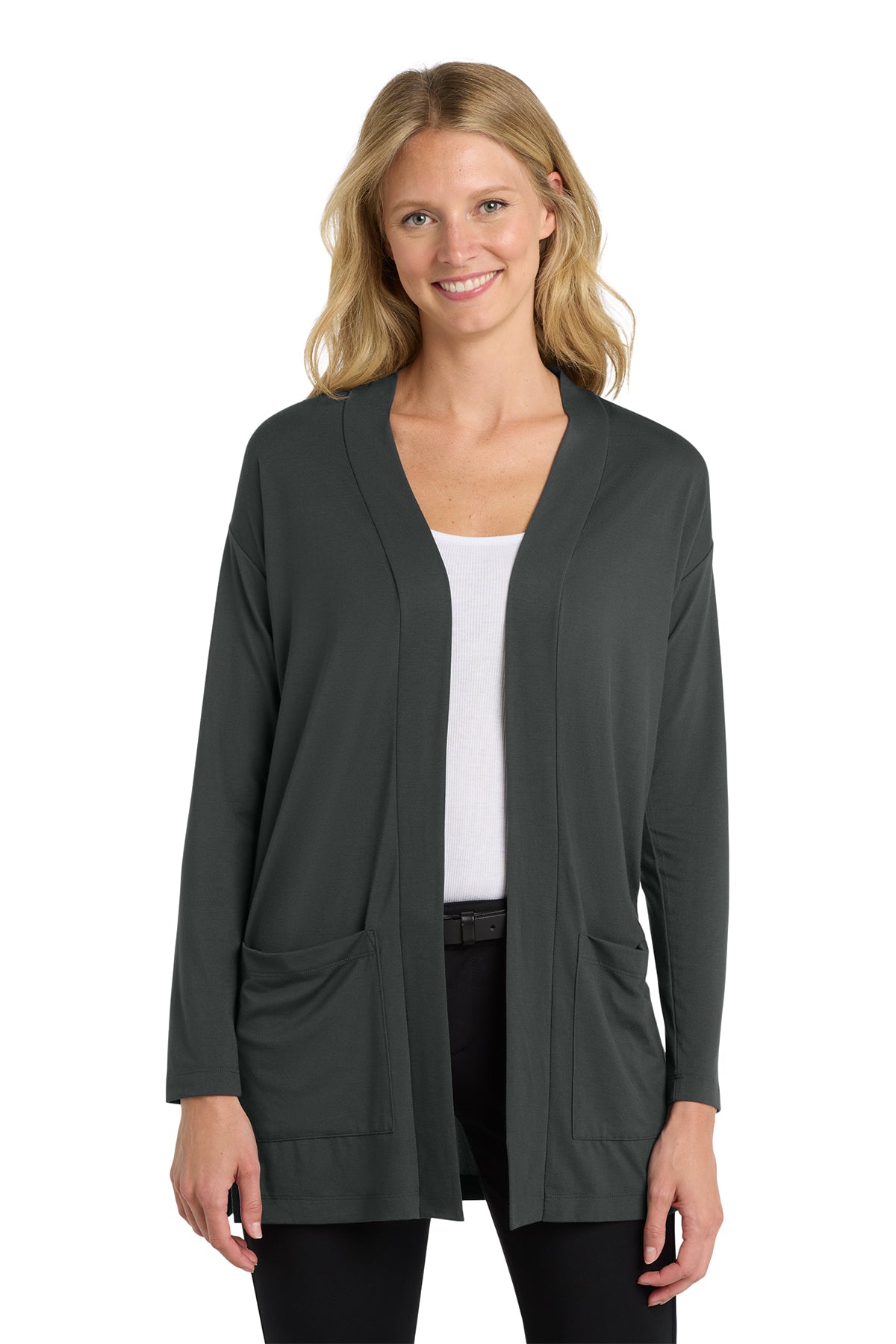 Ladies Concept Long Pocket Cardigan